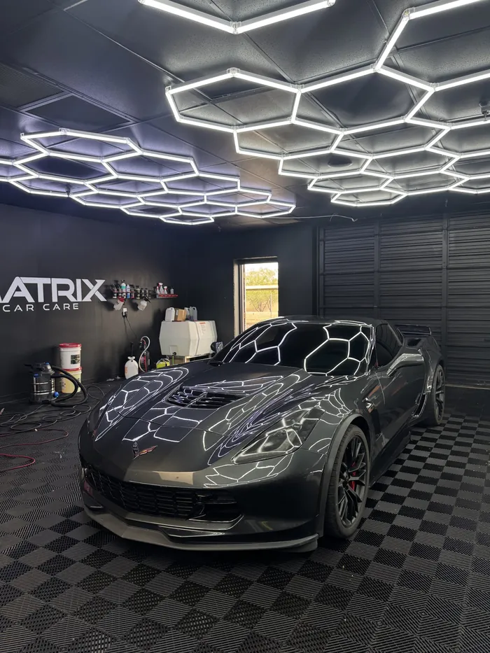 Corvette under the lights